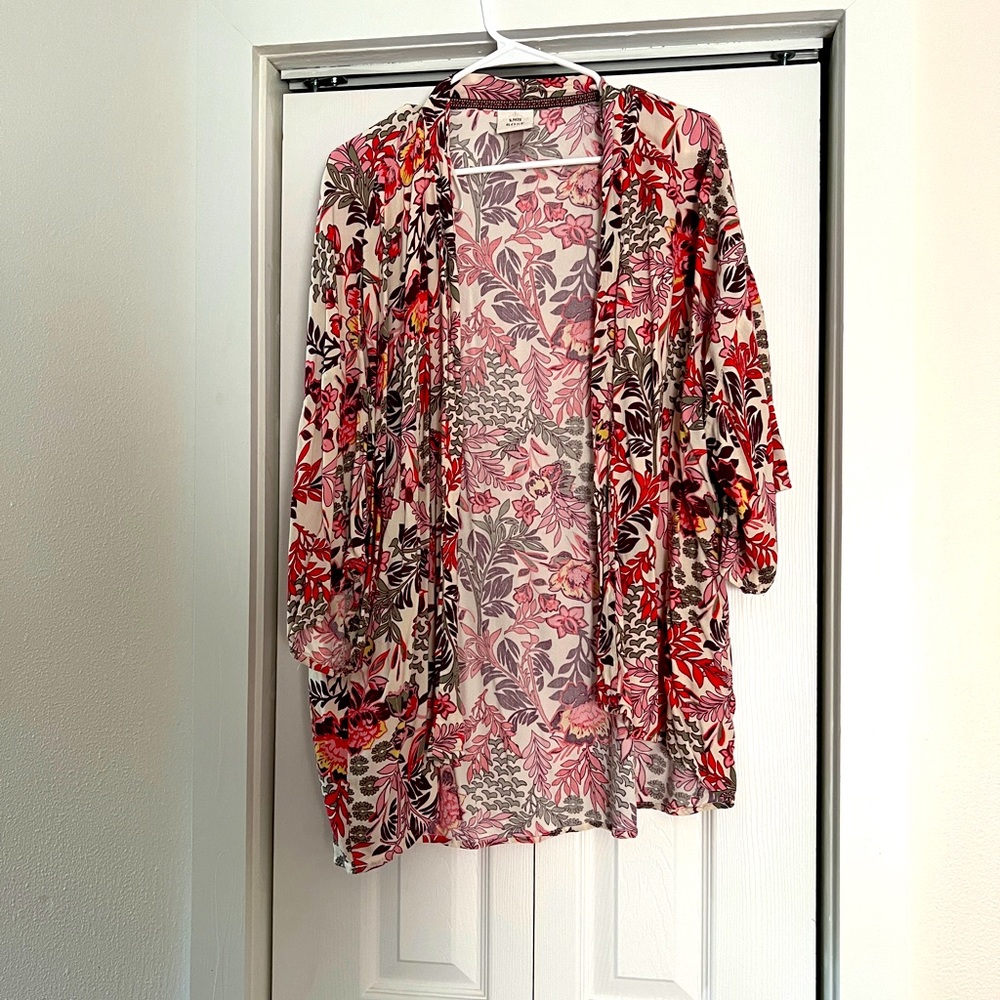 Floral Cover Up or Light linen shirt